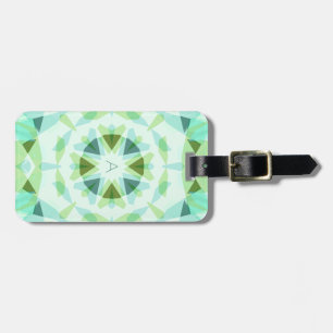 Étiquette À Bagage Monogramme Bleu mignon Plutôt Vert Magic Star Girl