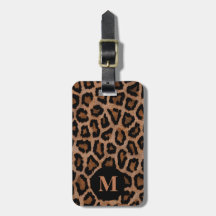 Monogramme classique noir / Brown tache léopard Im