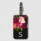 Monogramme floral noir de Bourgogne