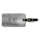 Monogramme Gris argenté Métallique