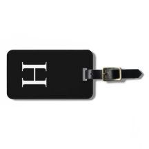 Monogramme Moderne Élégant Noir et Blanc