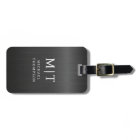 Monogramme Noir brossé métal élégant