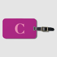 Monogramme rose violet coloré initial Favoriser ca