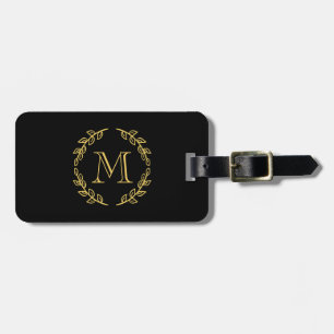 Étiquette À Bagage Monogramme vintage