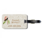 Monogramme vintage d'art de colibri de saphir