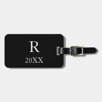 Monogrammes Initiales Année Modèle noir et blanc C