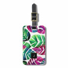 Monographie feuille d'aquarelle tropicale moderne