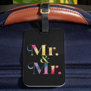Étiquette À Bagage Monsieur et Monsieur Gay Enterrement de vie de gar