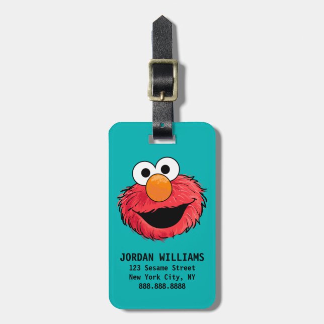 Étiquette À Bagage Monster à la fin de cette histoire | Elmo (Devant Vertical)
