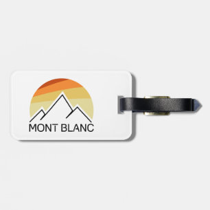 Étiquette À Bagage Mont Blanc France Rétro