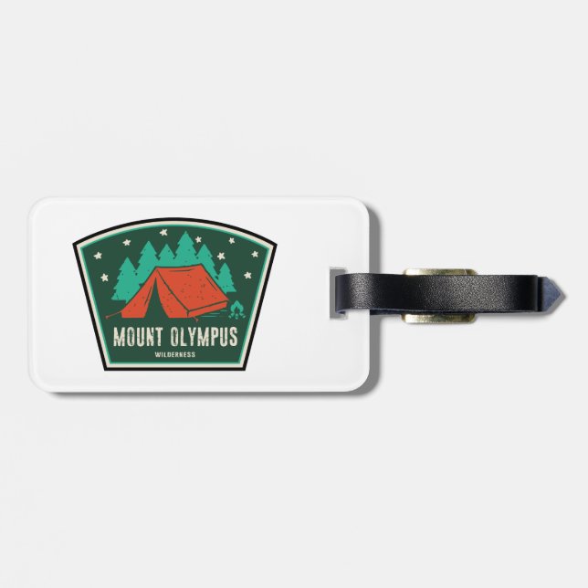 Étiquette À Bagage Mont Olympus Wilderness Utah Camping (Dos horizontal)