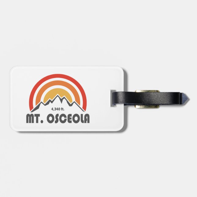 Étiquette À Bagage Mont Osceola New Hampshire (Dos horizontal)