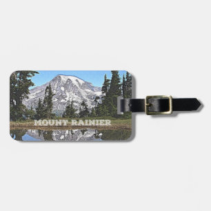 Étiquette À Bagage Mont Rainier - État de Washington