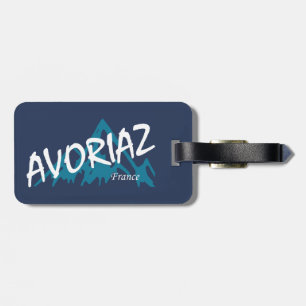 Étiquette À Bagage Montagnes d'Avoriaz