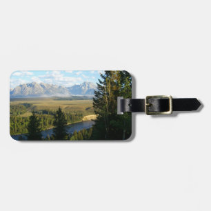 Étiquette À Bagage Montagnes et rivière de Jackson Hole