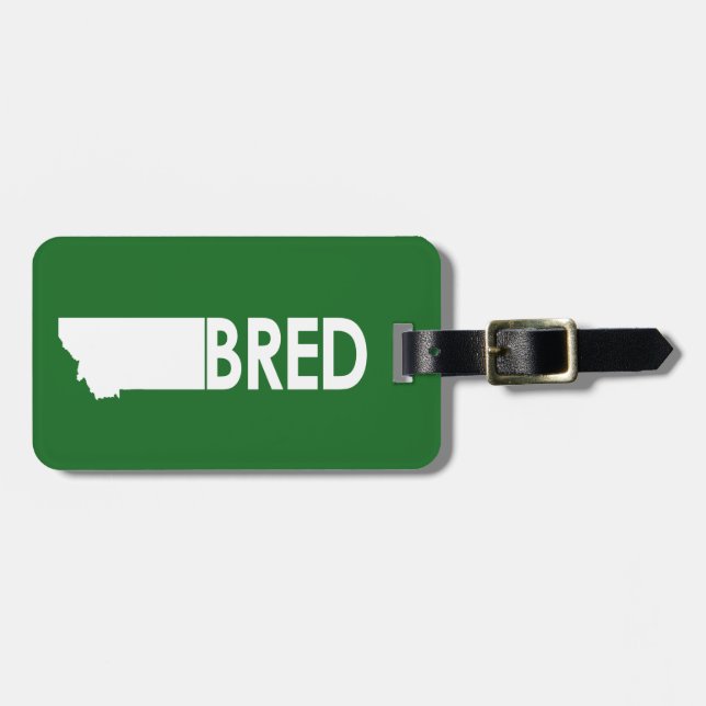 Étiquette À Bagage Montana Bred (Devant horizontal)