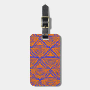 ÉTIQUETTE À BAGAGE MOTIF AFRICAIN