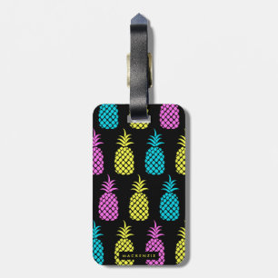 Étiquette À Bagage Motif ananas