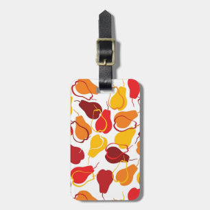Étiquette À Bagage Motif avec des poires