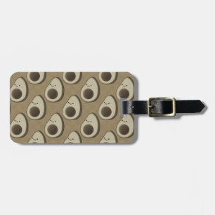 Étiquette À Bagage Motif Avocado de style vintage