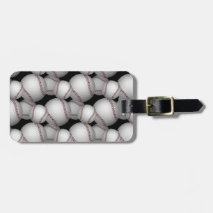Étiquette À Bagage Motif Baseballs