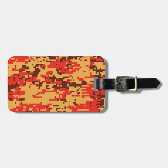 Étiquette À Bagage Motif Caméra numérique Automne (Devant horizontal)