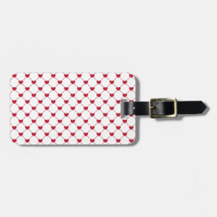 Étiquette À Bagage Motif/Coeurs