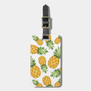 Étiquette À Bagage Motif d'ananas de bande dessinée
