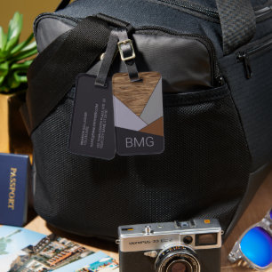 Étiquette À Bagage Motif d'article de bloc Abstrait géométrique Cool 