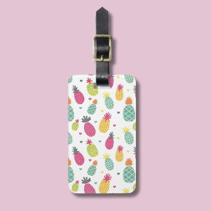 Étiquette À Bagage Motif de ananas tropical