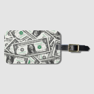 Étiquette À Bagage Motif de billet d'un dollar