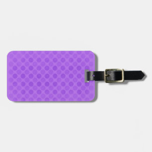 Étiquette À Bagage Motif de cercles violets défraîchi