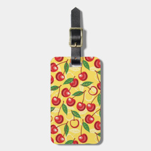 Étiquette À Bagage motif de cerisier