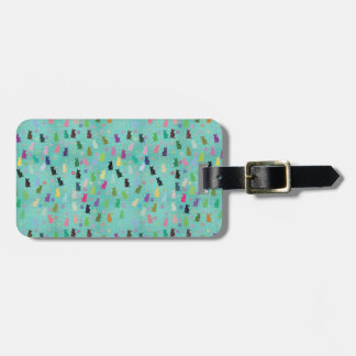 Étiquette À Bagage Motif de chat et de pattes