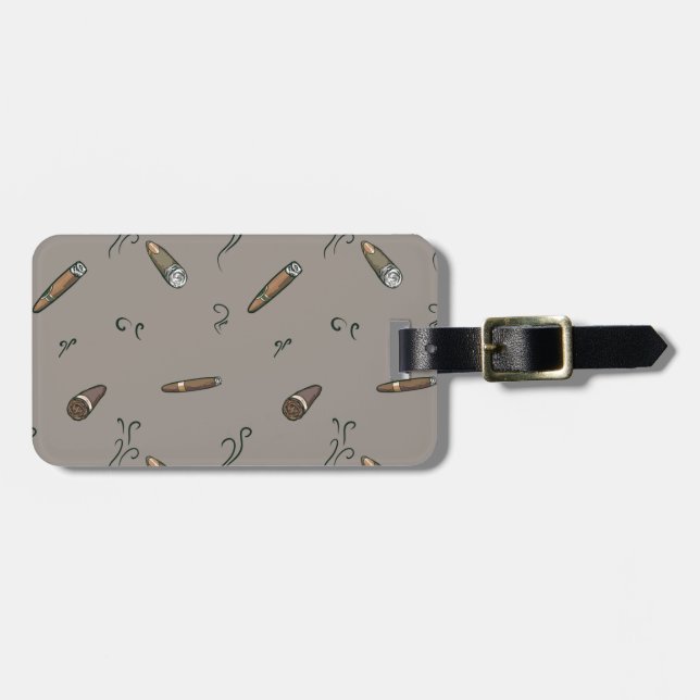 Étiquette À Bagage Motif de cigare (Devant horizontal)