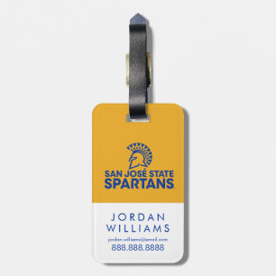 Étiquette À Bagage Motif de fibre de carbone de Spartans d'état de