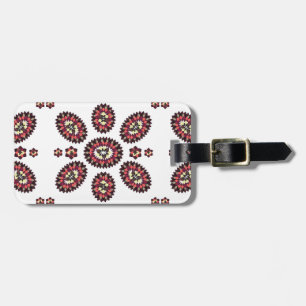 Étiquette À Bagage Motif de fleurs Mandala