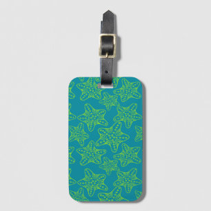 Étiquette À Bagage Motif de foule d'étoiles de mer