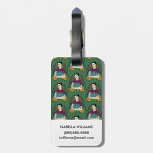 Étiquette À Bagage Motif de Frida Kahlo MI Mexique Lindo