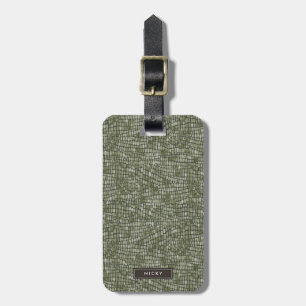 Étiquette À Bagage Motif de la peau animale sauvage du Crocodile Rept