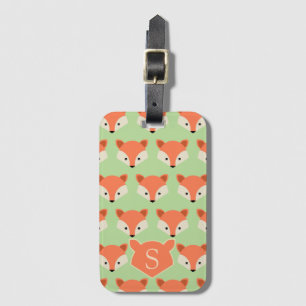 Étiquette À Bagage Motif de Mare Fox sur Green Monogram
