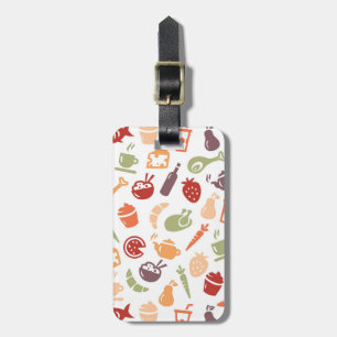 Étiquette À Bagage Motif de nourriture