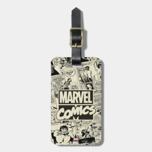 Étiquette À Bagage Motif de pages de bandes dessinées Marvel