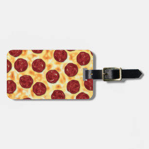 Étiquette À Bagage Motif de pizza de pepperoni