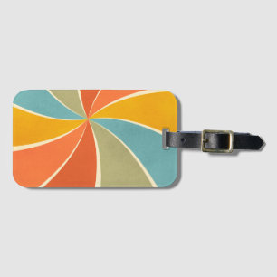 Étiquette À Bagage Motif de style de peinture mixte Hippie rétro