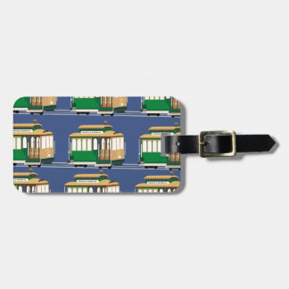 Étiquette À Bagage Motif de téléphérique illustré