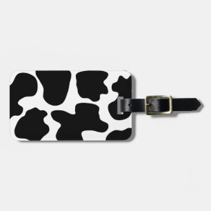 Étiquette À Bagage Motif d'impression de vache