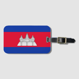Étiquette À Bagage Motif du drapeau du Cambodge