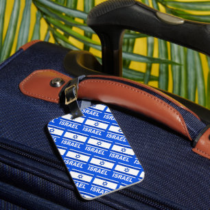 Étiquette À Bagage Motif du drapeau israélien
