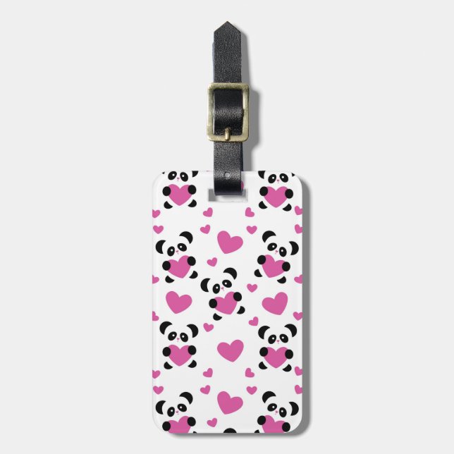 Étiquette À Bagage Motif du Jour de l'Amour (Devant Vertical)